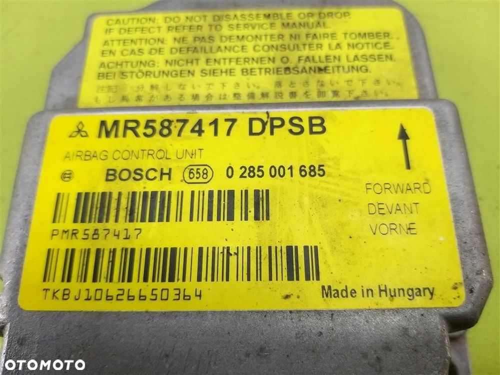 Sensor AIR BAG Mitsubishi Colt Z30 2004-2012 MR587417 0285001685 ORYGINAŁ - 4