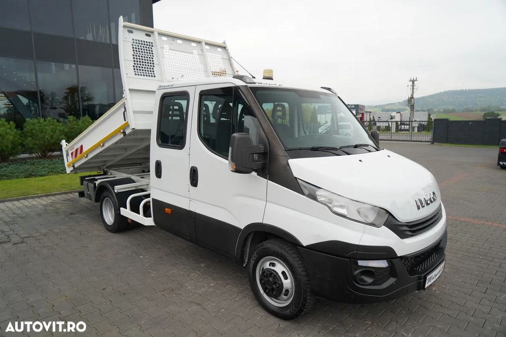 Iveco DAILY 35-140 / BASCULATOR / CU TRACȚIE MÂNĂ / DOUĂ TRACȚII / MANUAL / 6 LOCURI / - 4
