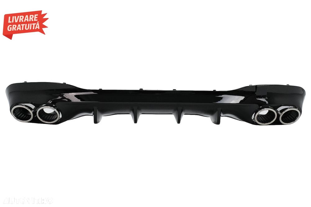 Difuzor Bara Spate cu Ornamente Evacuare Mercedes CLA X118 Shooting Brake C118 Cou- livrare gratuita - 2