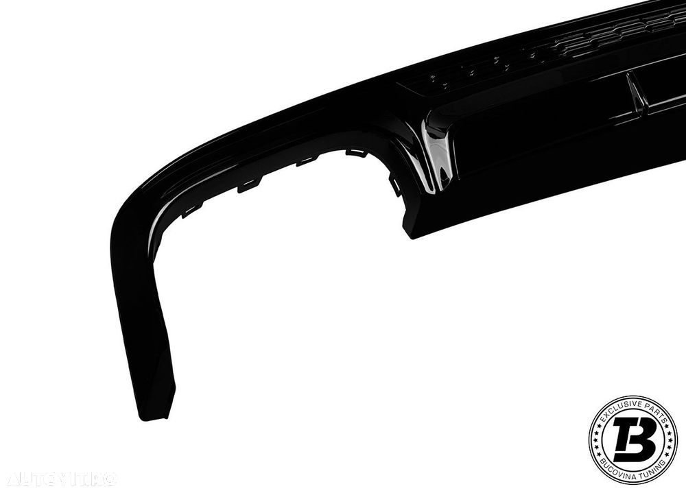 Difuzor Bara Spate cu Ornamente compatibil cu Audi A6 C8 S6 Design - 6