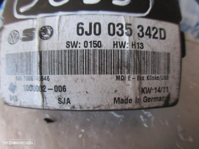 Modulo 6J0035342D SEAT IBIZA 6J 2011 1.6TDI 90Cv 3P Preto Módulo Multimédia - 3