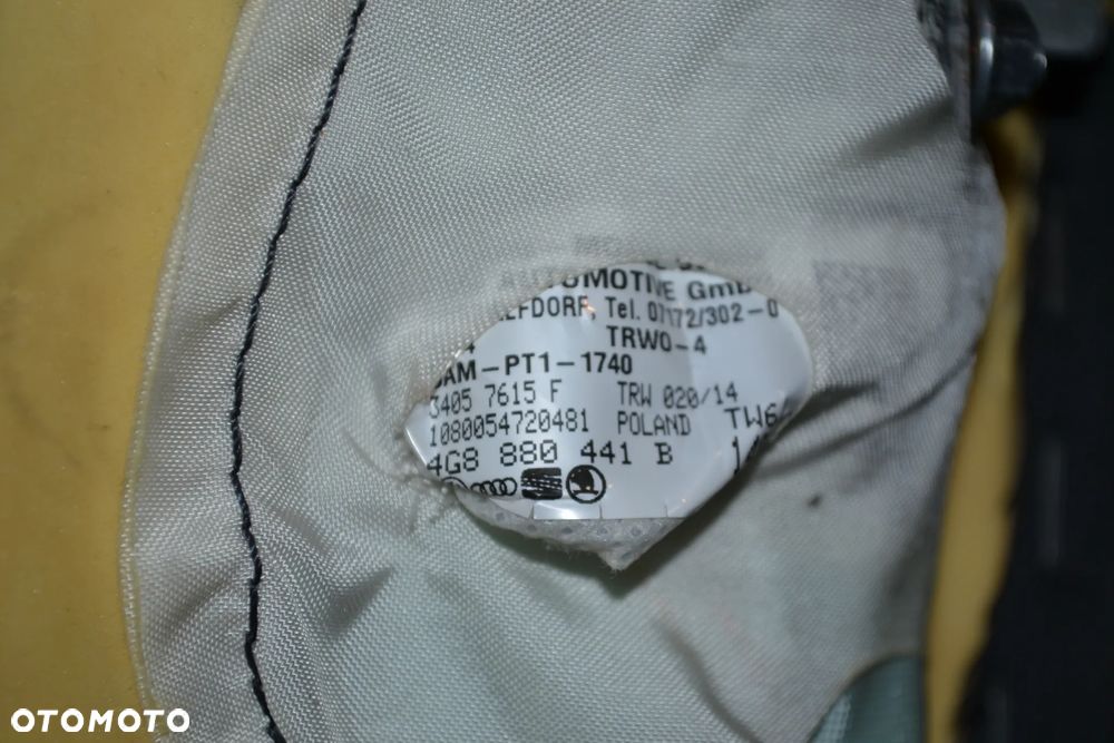 AUDI A6 C7 KOMBI PODUSZKA POWIETRZNA AIRBAG TYLNEJ KANAPY TYŁ LEWA 4G8880441B 4G0885703 - 5