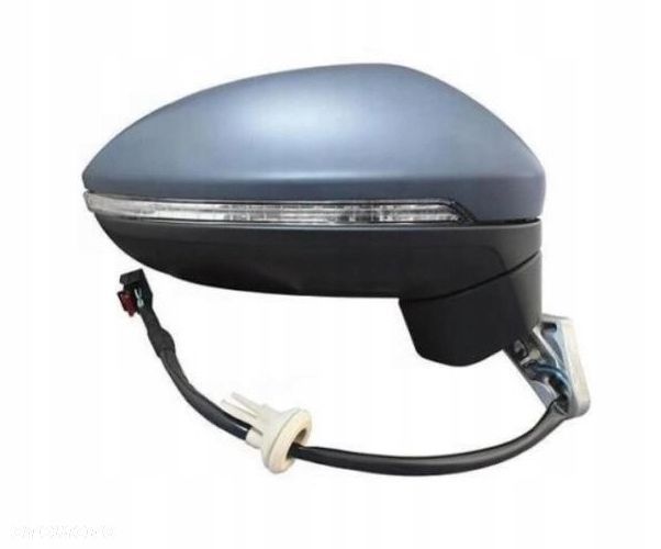 lusterko vw touran 15- prawe elektryczne ogrzewane do malowania migacz - 1