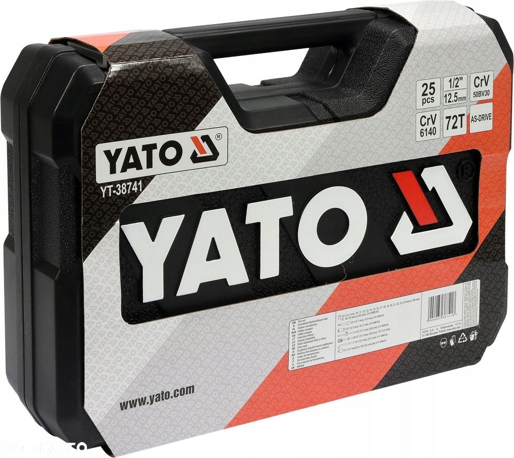 ZESTAW KLUCZY 25el KLUCZE NASADOWE YATO YT-38741 - 6