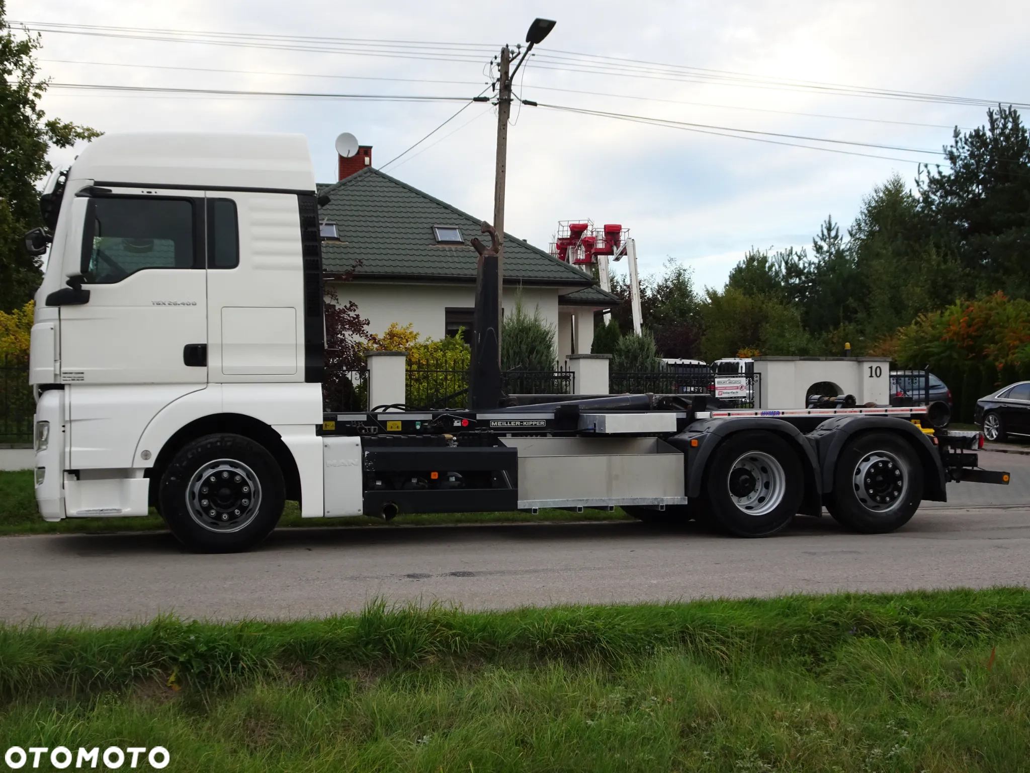 MAN TGS 26.440 6x2 hakowiec Meiller RK 20/70 idealny mały przebieg os skretna - 4