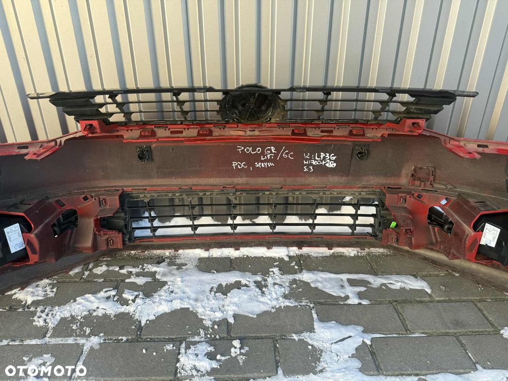 Vw Polo 6R Lift 6C Zderzak Przód Przedni Sprysk. PDC. LP3G 14-17 - 8