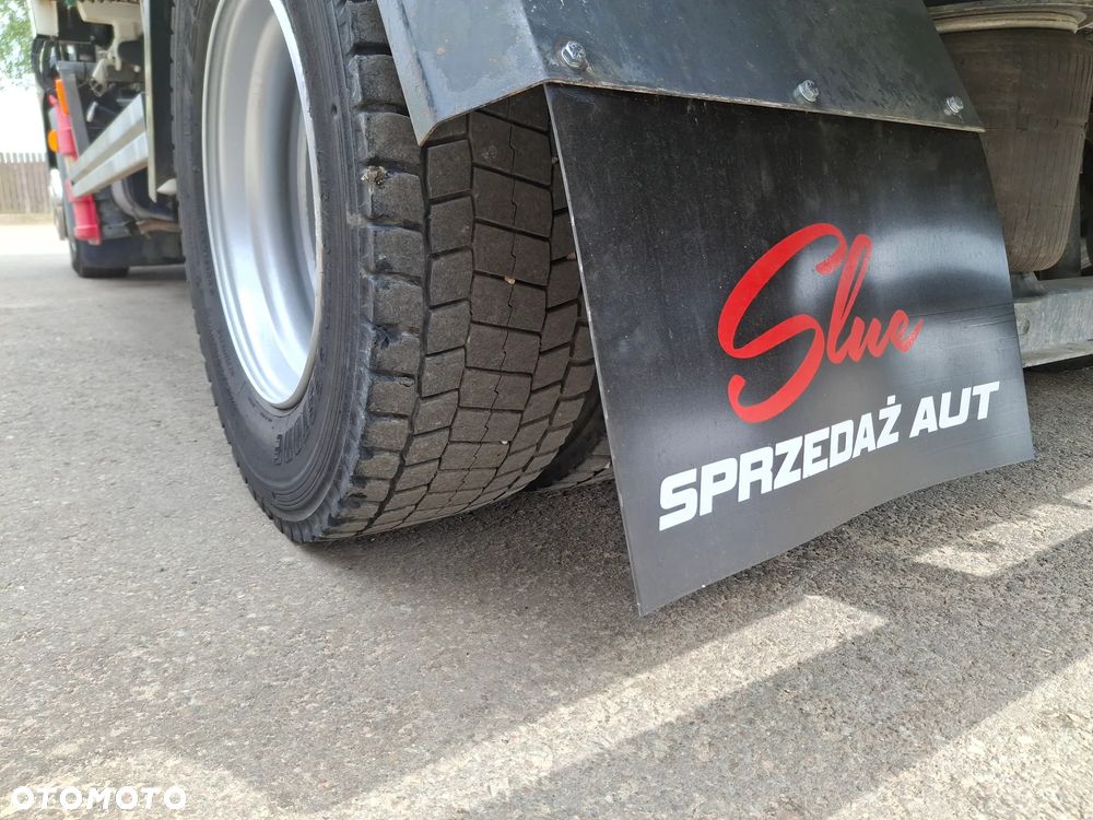 DAF LF 45.180 Wywrotka 3 Stronna + Hydroburta HDS HIAB Żuraw Dźwig Sterowanie Radiowe Łyżka Chwytak Obrotowy Dzielone Burty Hak Klimatyzacja Niski Przebieg Blokada Mostu Oświetlenie Ostrzegawcze - 8