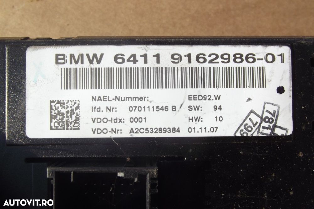 Comenzi caldura BMW E87 E90 comenzi incalzire scaune dezmembrez E87 - 1