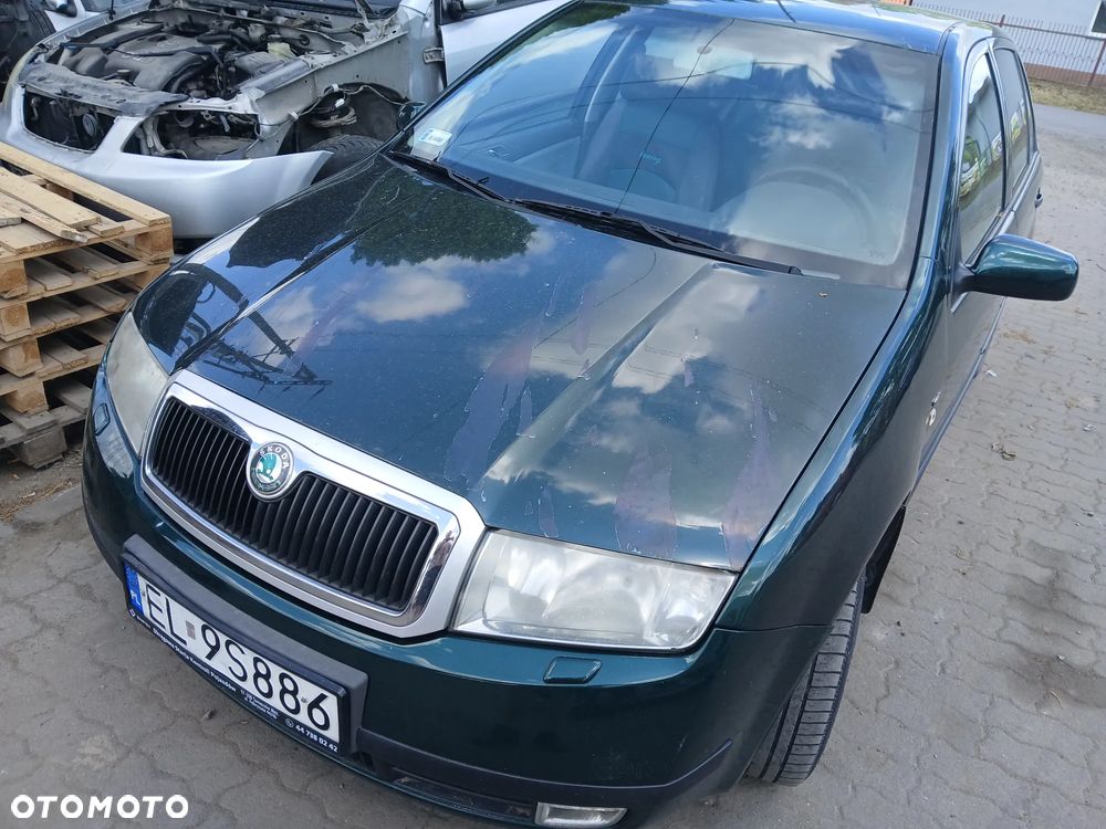 skoda fabia I LF8C maska zderzak lampa grill błotnik drzwi zbiornik paliwa szyba lusterko klamka - 1