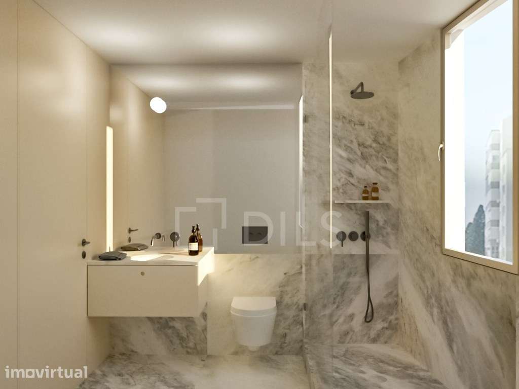 Apartamento T3, estrear, com varanda e garagem em Campo de Ourique - Grande imagem: 5/48