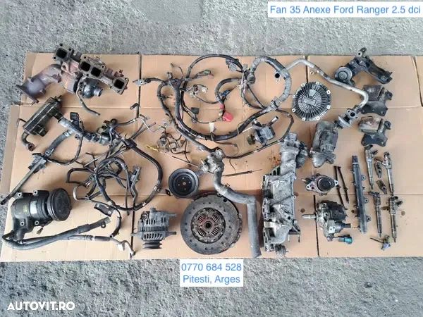Anexe Ford Ranger Mazda BT-50 2,5 tdci 2007-2009 cod motor WLAA turbina galeri evacuare racitor de gaze alternator pompa vacuum servo galerie admisie clapeta acceleratie joja ulei corp terfmostat electromotor pompa inalta presiune injectoare - 1