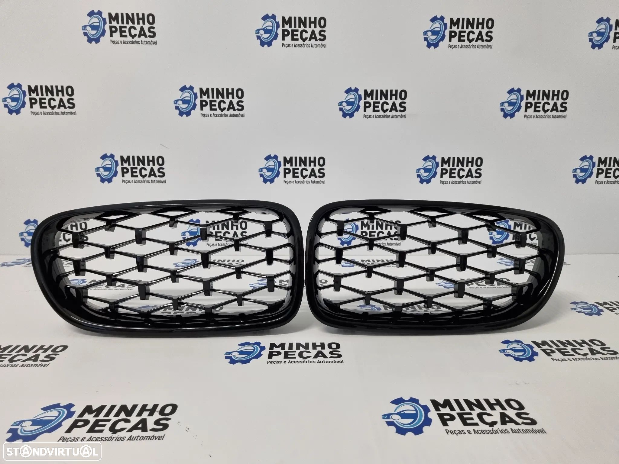 Grelhas Frontais BMW Série 5 (F10/F11) Diamond Black - 1
