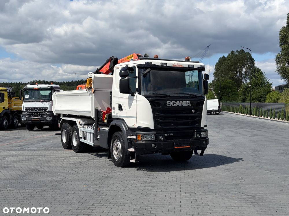 Scania P410 / 6x4 / EURO 6 / HDS / WYSUW x3 / ROTATOR / CHYWTAK / STEROWANIE RADIOWE / WYWROTKA / HYDROBURTA / AUTOMAT / KAMERA COFANIA / NAWIGACJA / NISKI PRZEBIEG / 2017 / SERWISOWANY / SPROWADZONY - 15