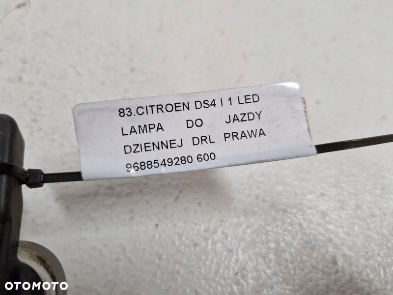 CITROEN DS4 1 I LED LAMPA DO JAZDY DZIENNEJ DRL PRAWA ŚWIATŁO 9688549280 - 6