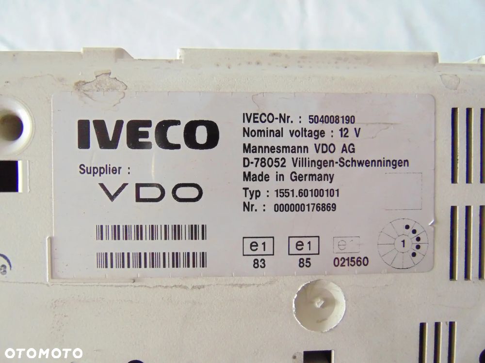 EUROPA licznik zegary 504008190 Iveco Daily 3 III 2.8 diesel 99-06r - 8