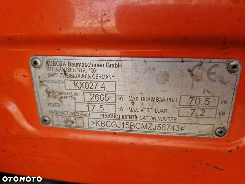 Kubota KX 027-4 jak JCB CAT WACKER R261 - 11