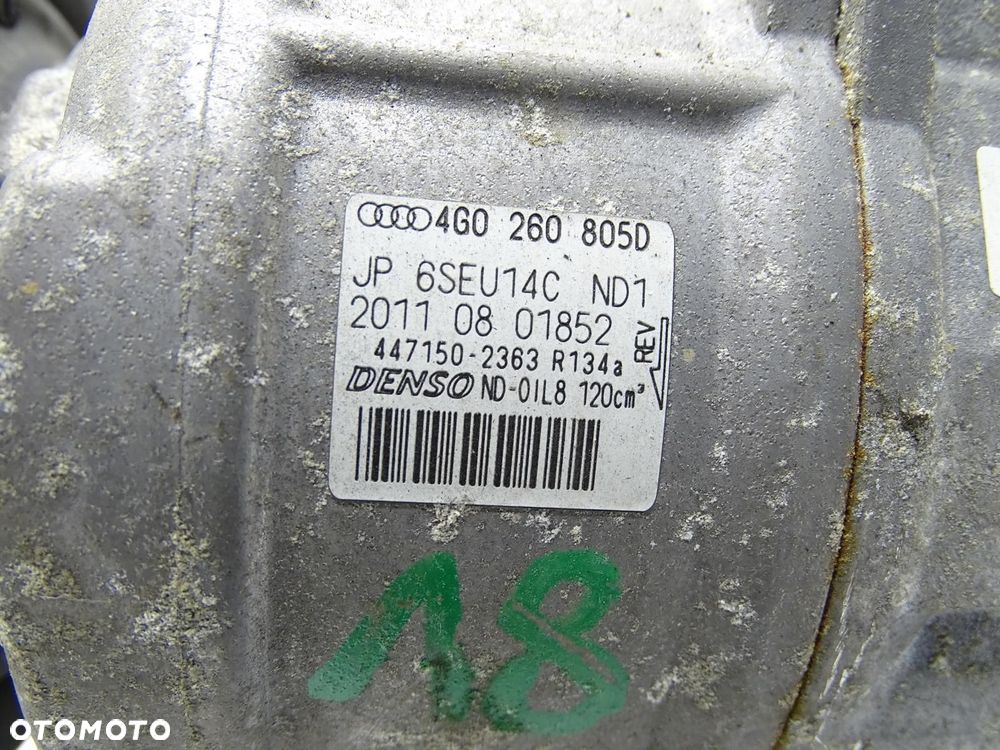 SPRĘŻARKA KOMPRESOR KLIMATYZACJI 4G0260805D AUDI A6 C7 Q5 8R 2.0 TDI - 6