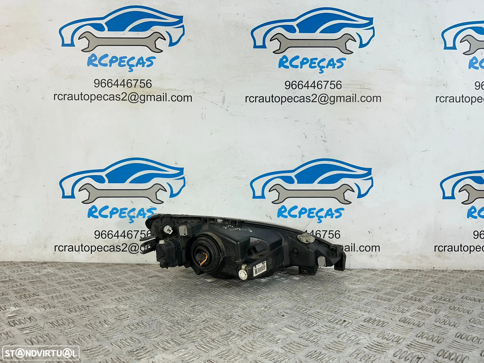 .Conjuntos Oticas Farois Frente Frontal Esquerda Direita Originais Peugeot 206 1999 - 2008 - 12