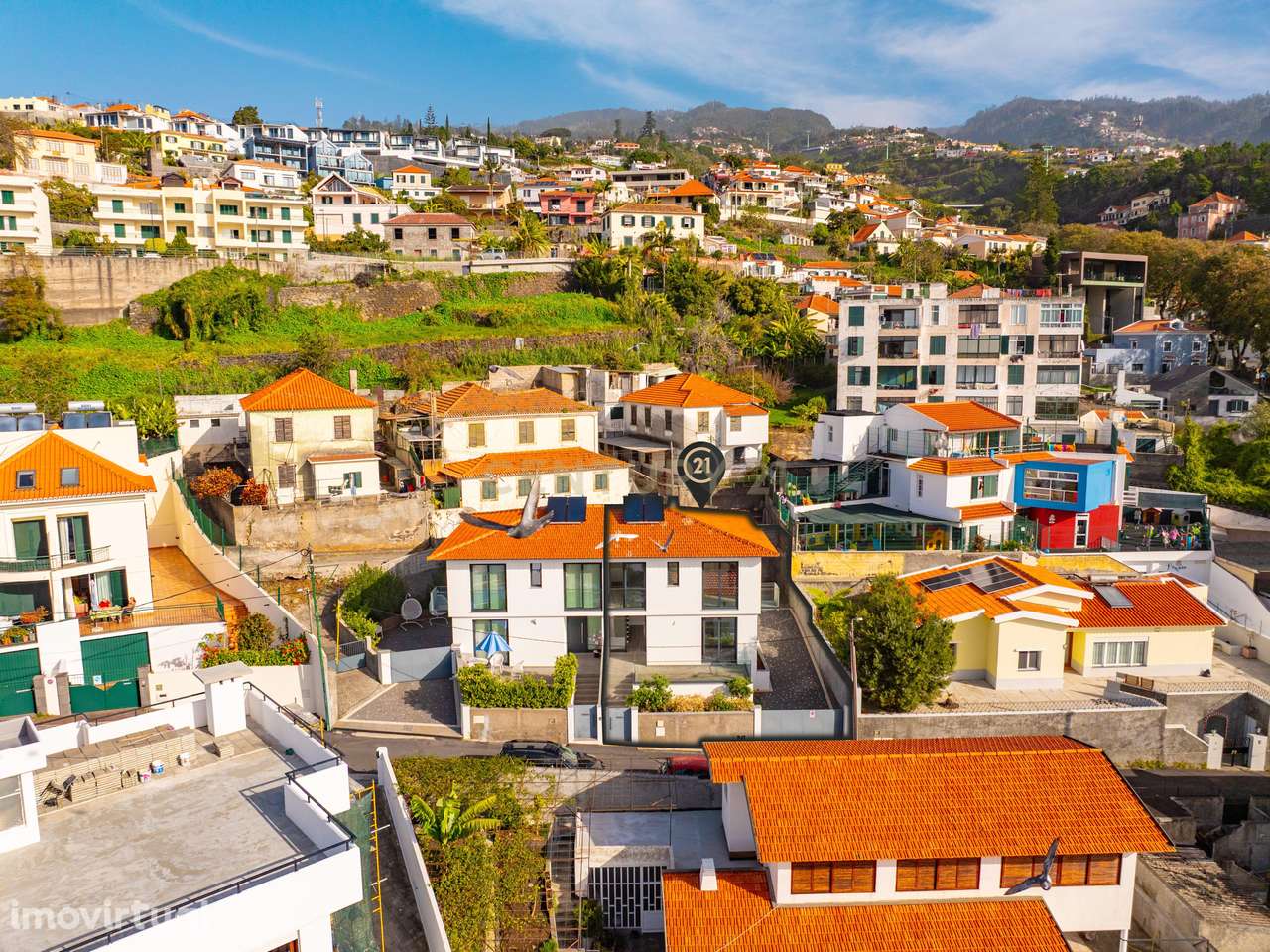 Moradia Geminada T3 Moderna em Open Space e Vista para o Porto do Func - Grande imagem: 2/54