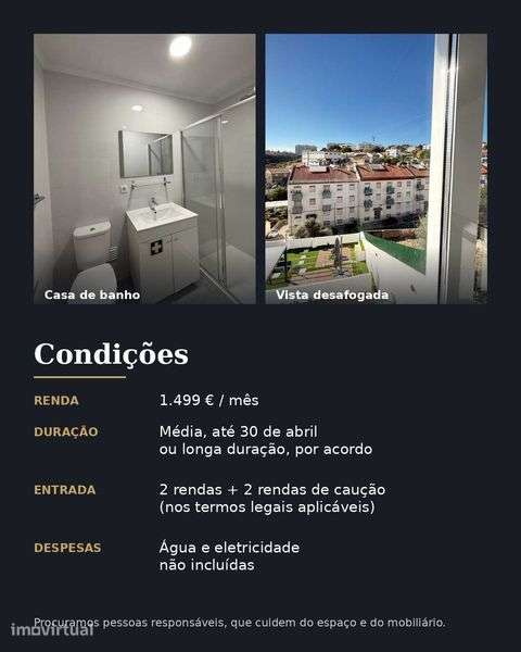 T3 mobilado para arrendar | Ramada, Caneças | 1.499 € - Grande imagem: 2/12