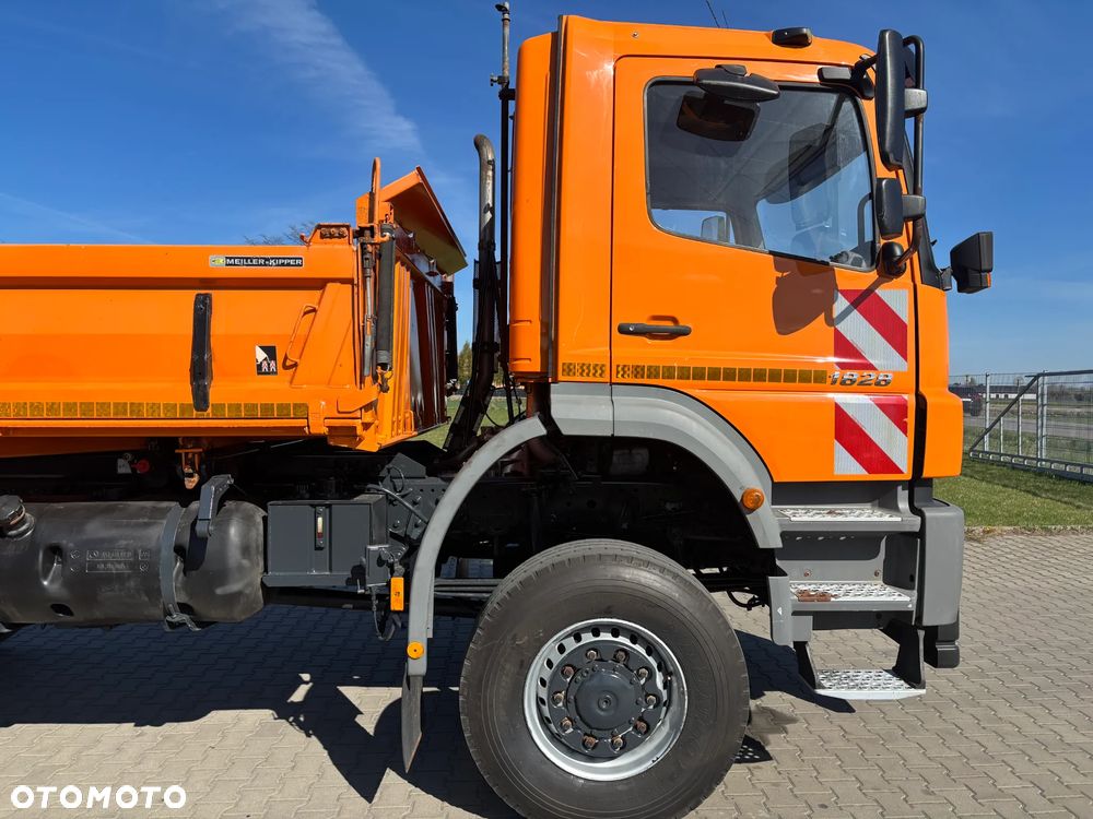 Mercedes-Benz AXOR 1828 4x4 blokady, biegi terenowe, oryginalna wywrotka Meiller kiper , hydraulika do wywrotu , zawieszenie resor, czołownica do pługa, klimatyzacja , webasto , elektryka - 9