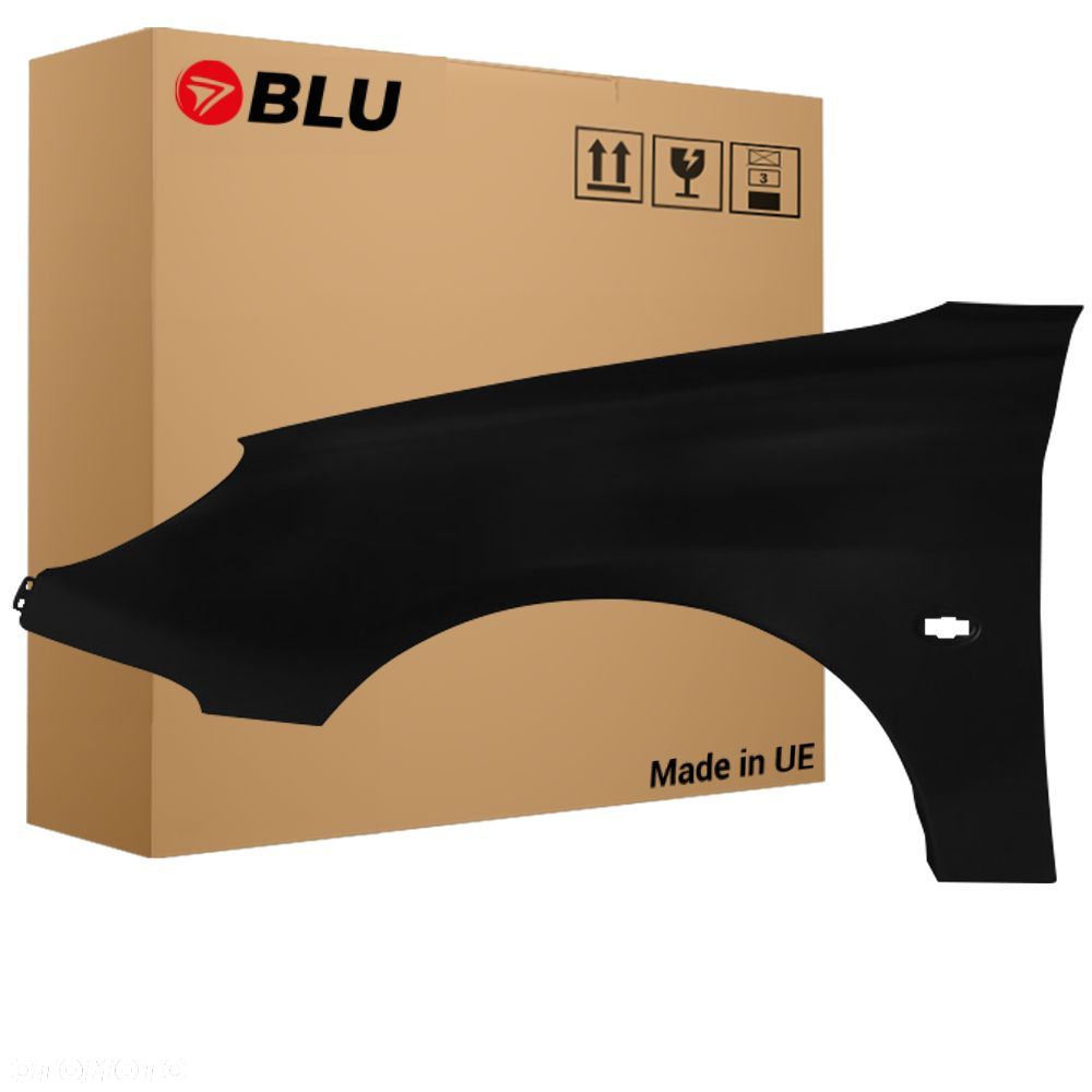 BLU Błotnik PEUGEOT 206 CC EXY Lewy Przód Czarny 1998-2009 NegroOnix - 1