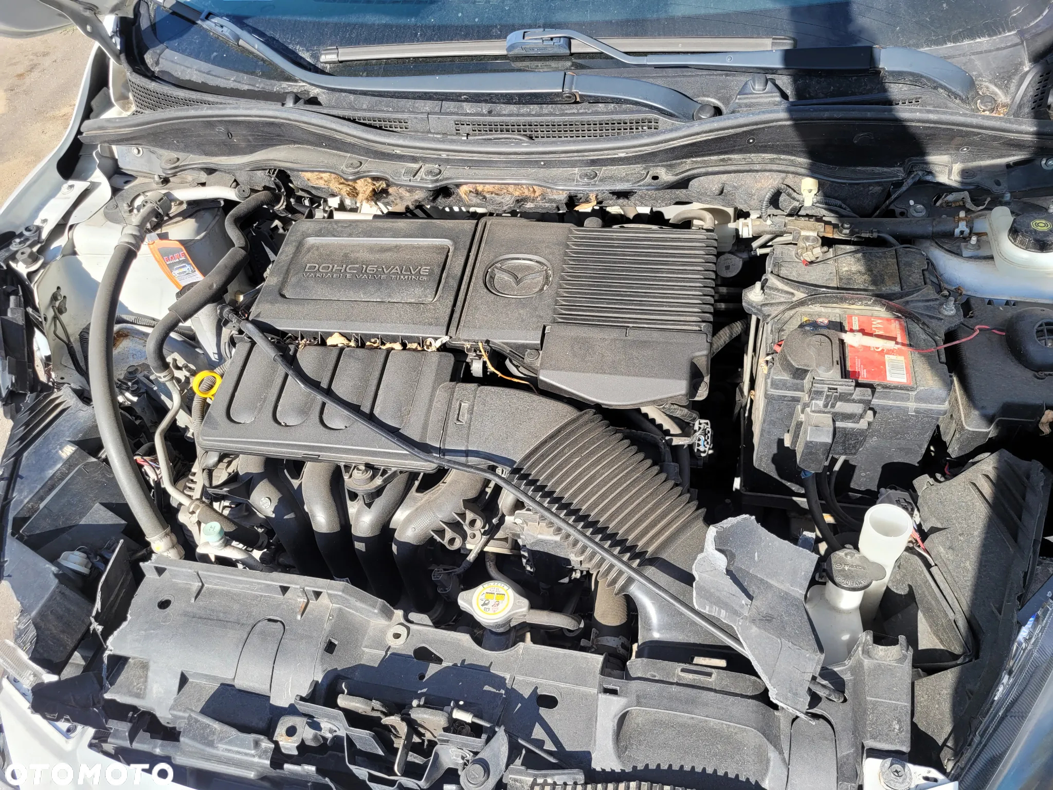 MAZDA 2 II DE 1.3 ZJ 55KW silnik skrzynia napęd sanki belka wahacz wahacze zacisk zaciski zwrotnica piasta kopyto mc person - 2