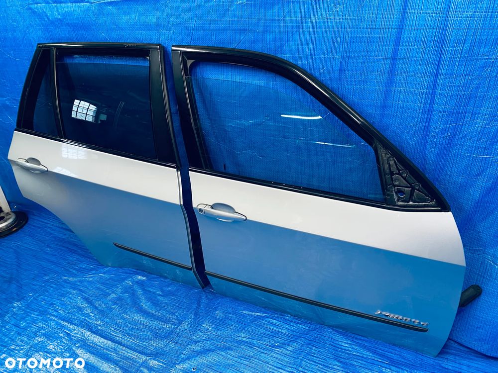 DRZWI PRAWE PRAWY PRZÓD PRZEDNIE TYŁ TYLNE KOMPLETNE BMW X5 E70 LIFT 11R ; SREBRNE LAKIER TITANSILBER 354/7 ORYGINAŁ - 6