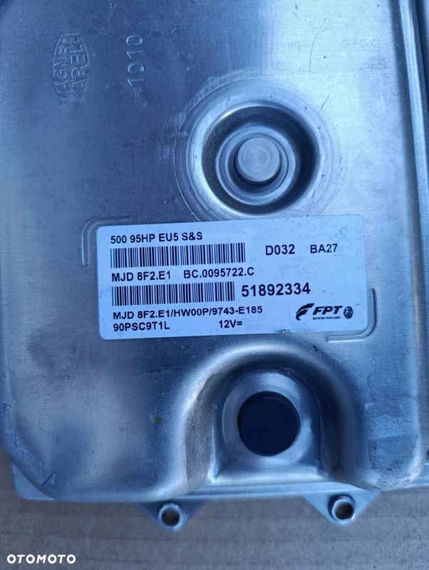 FIAT 500 1.3 D STEROWNIK KOMPUTER SILNIKA 51892334 - 2