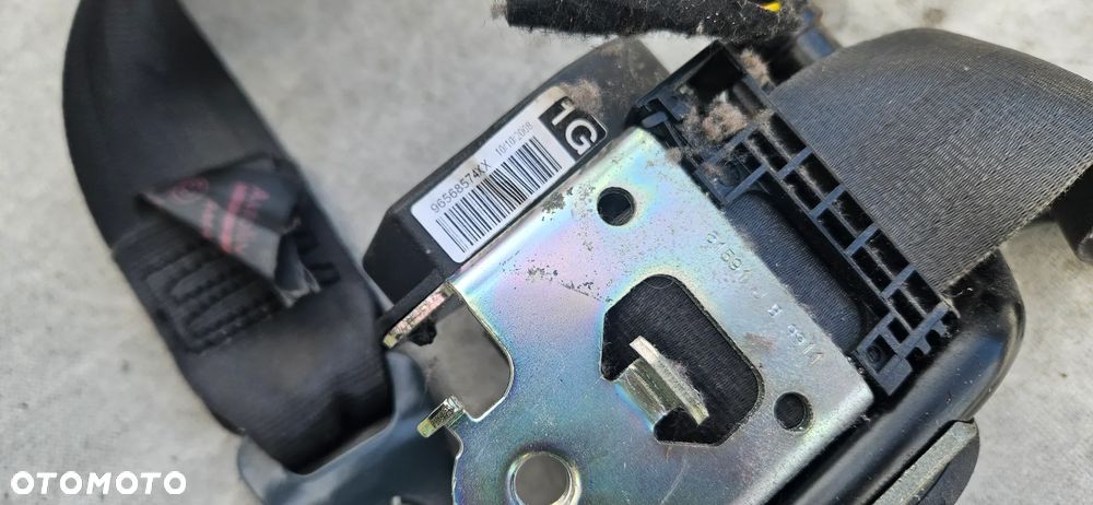 Pas bezpieczeństwa lewy prawy przedni Peugeot 308 T7 2009r 96569048XX 96568574XX - 4