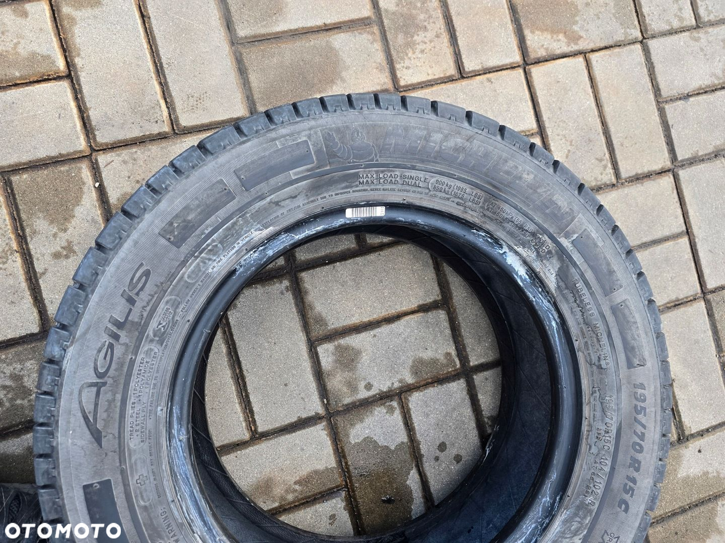 MICHELIN AGILIS 195/70R15C 104/102R 8mm 4X 18R - 8
