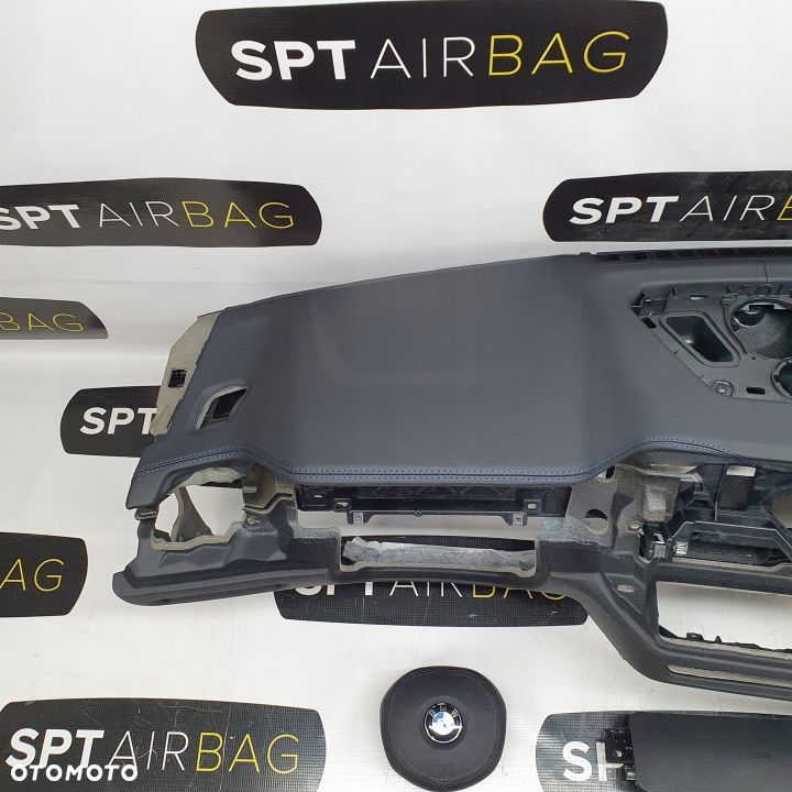 BMW G30 G31 DESKA ROZDZIELCZA KONSOLA KOKPIT PULPIT PODUSZKI AIRBAG AIR BAG PASY KURTYNY KIT SET - 2