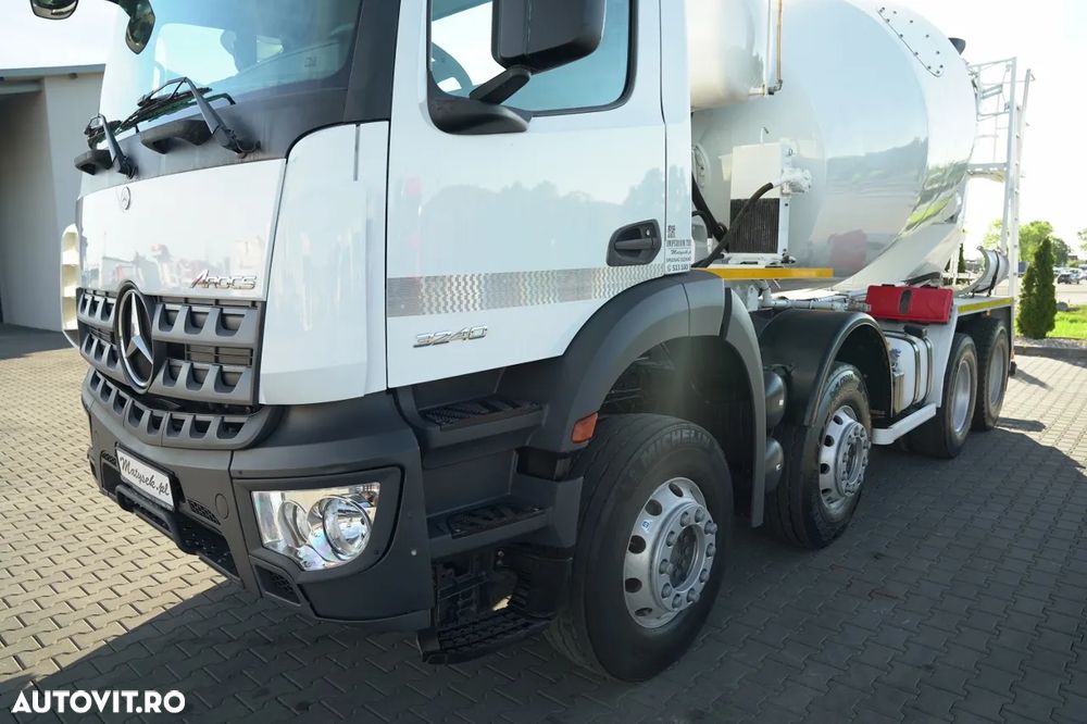 Mercedes-Benz AROCS 3240 / 9M3 BETONIERĂ / 8x4 / BETONIERĂ / AUTOMATĂ / CAMERĂ / - 13