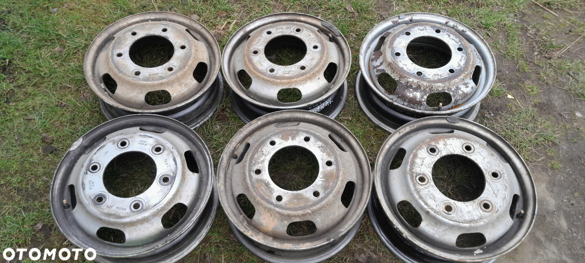 RENAULT MASTER III MOVANO B FELGA STALOWA BLIŹNIAK 16'' KOMPLET 6 SZTUK - 2