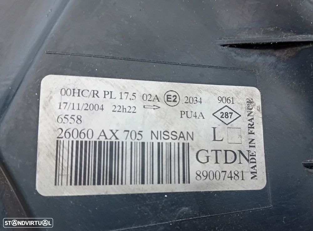 Ótica / farol esquerda NISSAN Micra III (K12) - 5