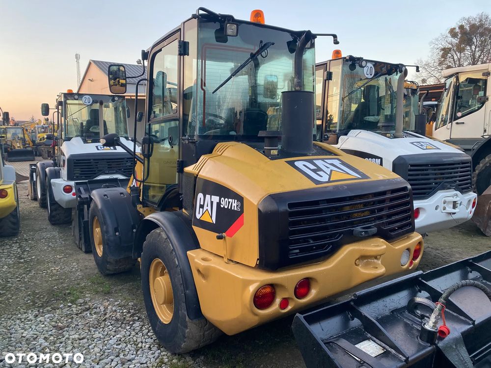 Caterpillar CAT 907H2, 6200 MTH, ŁYŻKA OTWIERANA + WIDŁY, z NIEMIEC, - 6