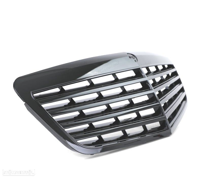 GRELHA FRONTAL MERCEDES W221 09-13 PRETO BRILHANTE - 2