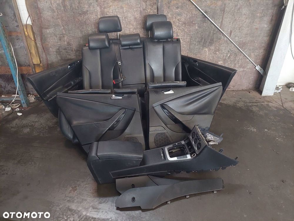 FOTELE KOMPLET LEWY PRAWY KANAPA + BOCZKI + TUNEL VW PASSAT B6 KOMBI - 1