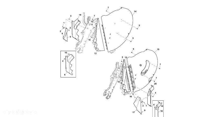 John Deere 960 - Ścianka boczna DC212420 (Rama, pokrywy, różne) - 1