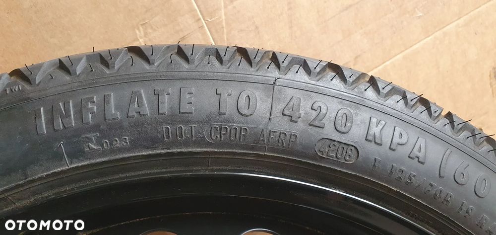 Koło zapasowe dojazdówka zapas 8K0601027 R19 T125/70 5x112 4j et 29 2190900 - 8
