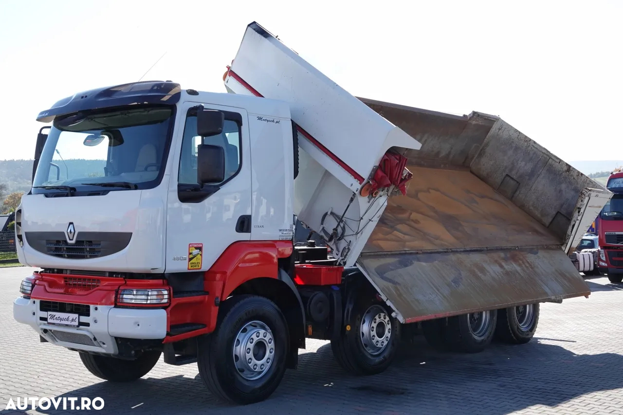 Renault KERAX 480 / 8x4 / TIPPER / HYDROBRA / HYDROKLAPA / BORDMATIC / AUTOMATIC - 5