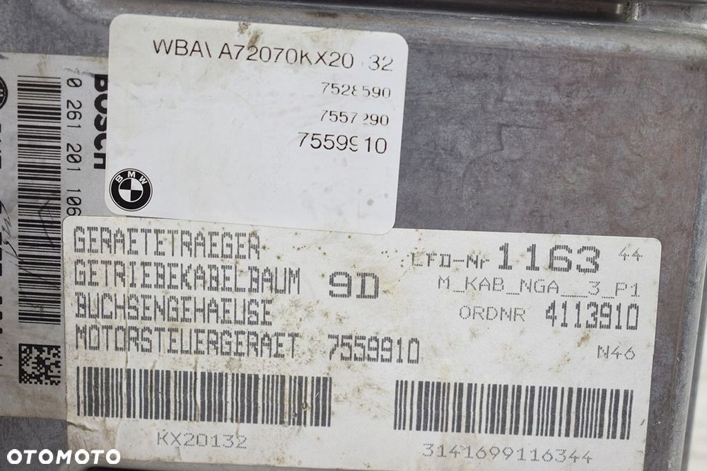komputer * sterownik zestaw bmw e90 0261201106 2.0 - 9