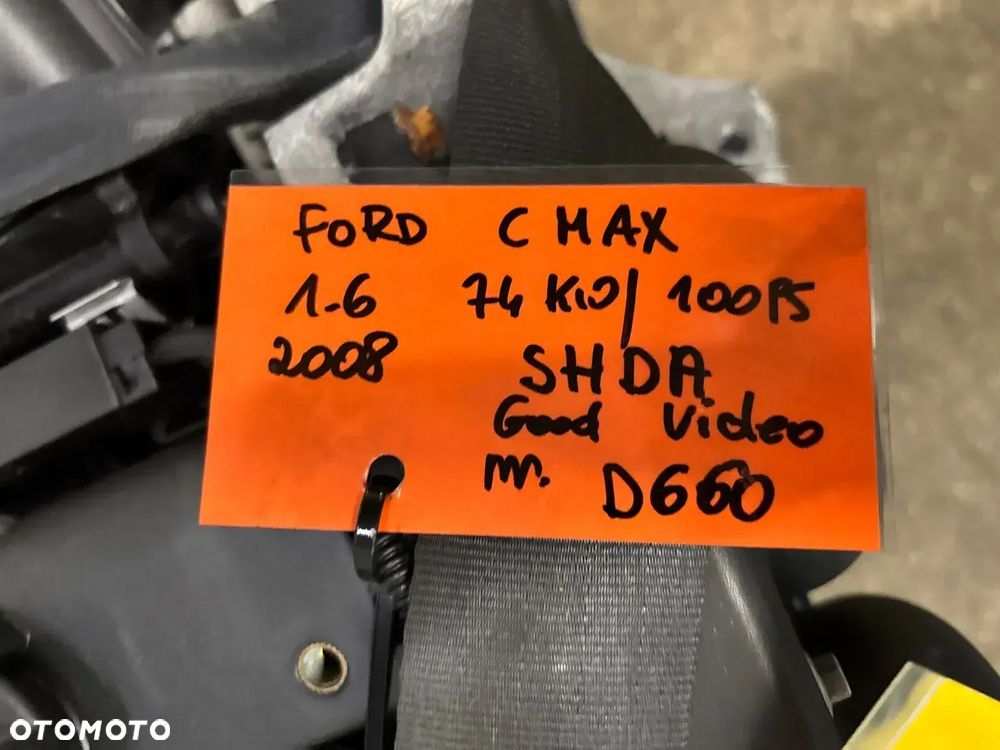 SILNIK KOMPLET Ford Focus II MK2 60 tys 1.6 16V 100KM SHDA SHDB HWDA HWDB film video 60 tys - 2