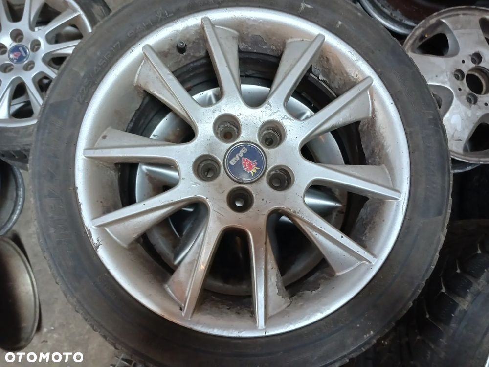 Alufelgi 4x alufelga komplet Saab 93 Opel 17 cali Opony zimowe 225/45 - 3