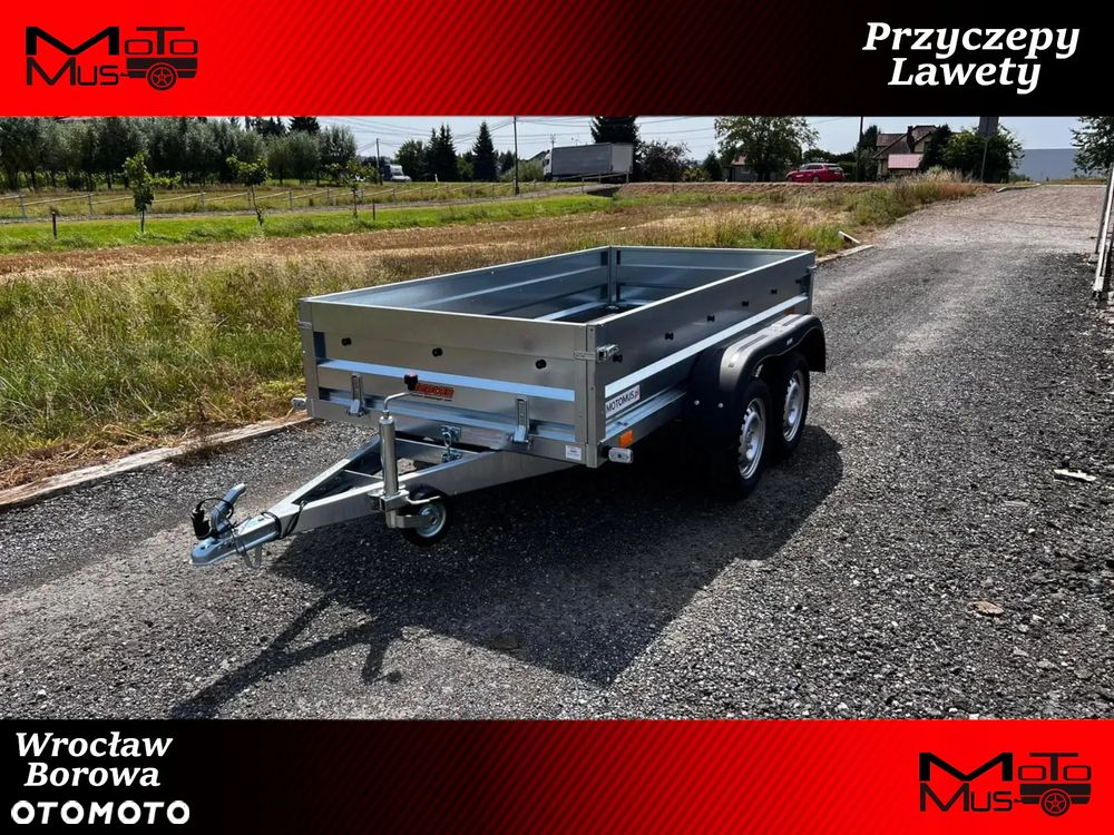 Neptun Przyczepa Neptun N7-253 RT 253x129x40 2 osiowa wysokie burty Wrocław Borowa
