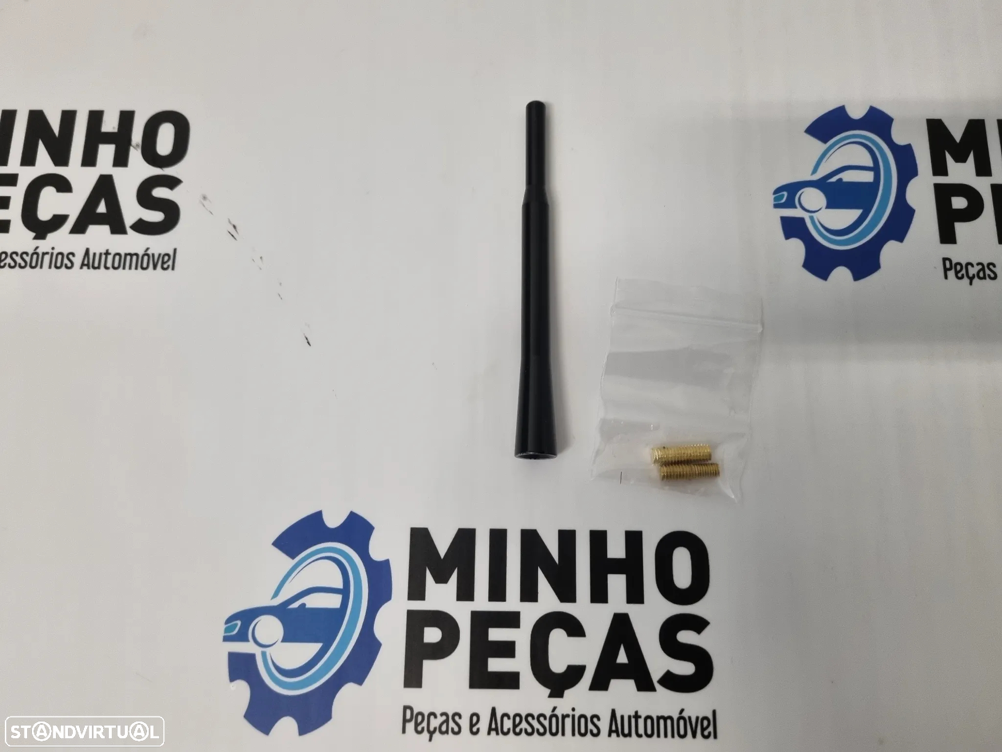 Antena Alumínio Preta 12.5cm - 4