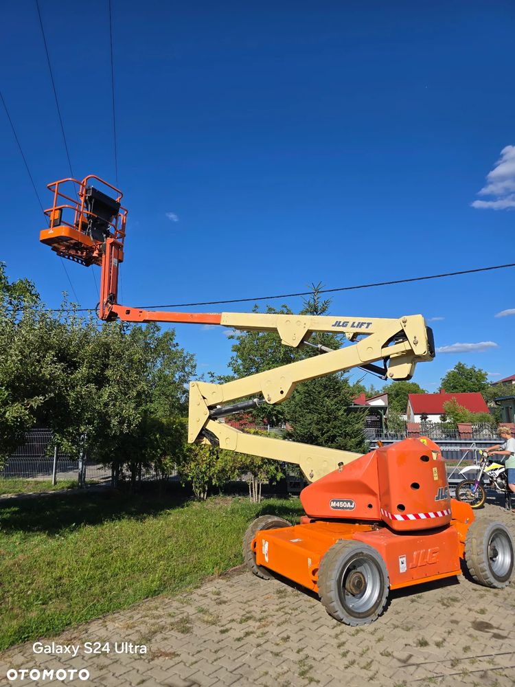JLG M450AJ podnośnik przegubowo teleskopowy 16m Hybryda diesel+elektryczny //1267Mth// genie haulotte zwyżka Podnośnik koszowy podest ruchomy Access platform Cherry picker boom lift Koła nie brudzące - 2