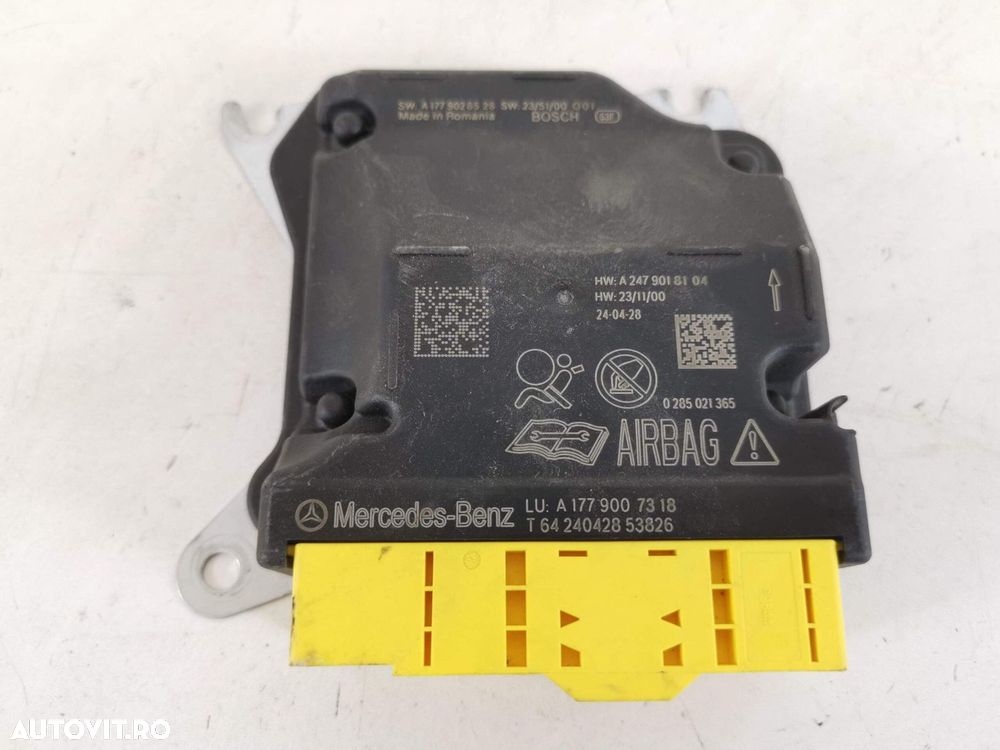 Modul Control SRS Calculator Airbag Mercedes-Benz  CLA-Class C118 2019 - 1