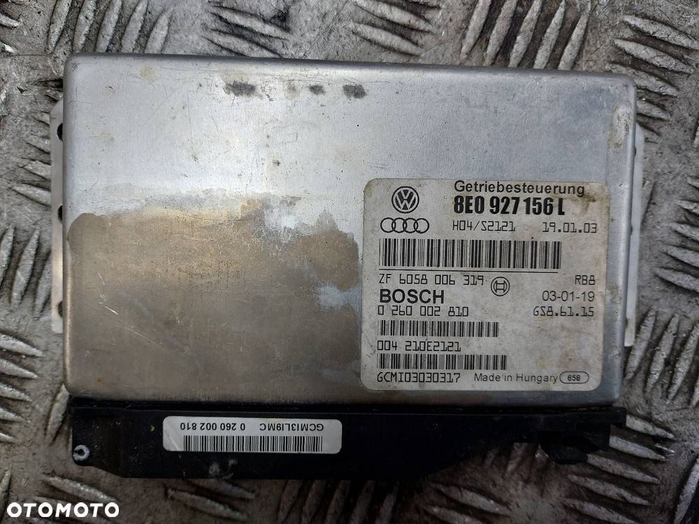 KOMPUTER STEROWNIK SKRZYNI AUTOMAT AUDI A4 B6 8E0927156L - 1