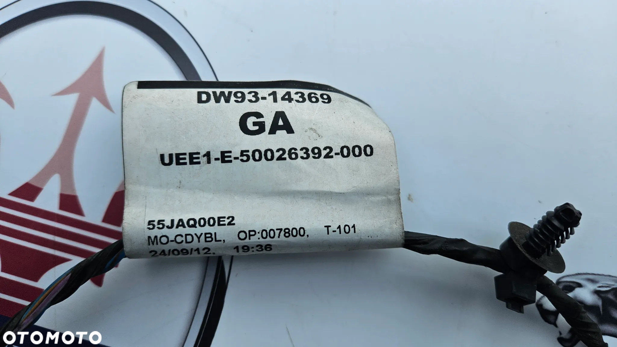 Jaguar XJ 351 2010-2015 Instalacja zderzaka przedniego 10 PIN Wiązka PDC 4x PDC Antena 2X Przewód DW93-14369-GA - 10